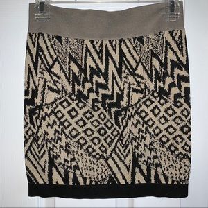 GUESS Pencil Skirt- Black & Beige